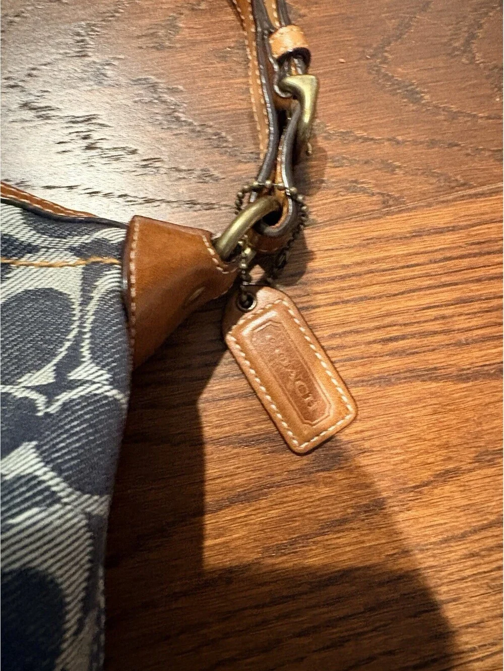 Y2K Coach Signature Denim Sufflette Mini Shoulder Bag Style 7041